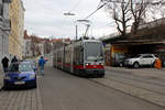 Wien Wiener Linien SL 9 (A1 55) XVIII, Währing, Weinhaus, Simonygasse am 14. Feber / Februar 2019.