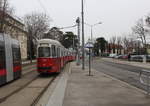 Wien Wiener Linien SL 25 (c4 1307 + E1 4827) XXII, Donaustadt, Aspern, Langobardenstraße am 13.