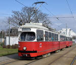 Der E1 4549 sowie der Beiwagen C4 1360 waren am Morgen des 08.