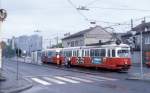 Wien WVB SL 25 (E1 4484) Wagramer Strasse / Erzherzog-Karl-Strasse im Oktober 1978.