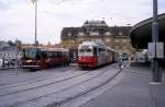 Wien WVB SL 58 (E1 4732) Kennedybrcke / U-Bf Hietzing im Juli 1992.