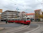 Wien Wiener Linien SL 31 (E1 4756 + c4 1344) Floridsdorf, Schlosshofer Strasse / Franz-Jonas-Platz am 20.