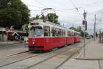 Wien Wiener Linien SL 71 (E2 4075) Simmeringer Hauptstrasse / Zentralfriedhof 3. Tor am 9. Juli 2014.