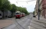 Wien WL SL 5 (E1 4814 + c4 1314) Nordwestbahnstrasse / Rabbiner-Schneerson-Platz / Rauscherstrasse am 2.