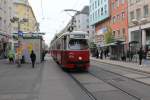 Wien Wiener Linien SL 6 (E1 4528) Quellenstrasse / Favoritenstrasse am 30. April 2015.