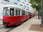 Wien Wiener Linien SL 25 (c4 1348 + E1 4794) Linke Nordbahngasse am 1.