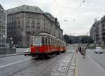 Wien Wiener Stadtwerke-Verkehrsbetriebe SL B (M 4017 + m + m) Aspernbrücke am 27. August 1969. - Scan von einem Farbnegativ (Kamera: Kodak Retina Automatic II; Film: Kodacolor X).