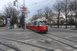 Wien Wiener Linien SL 1 (E2 4313 + c5 1513) Innere Stadt, Universitätsring / Rathausplatz am 24.