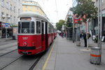 Wien Wiener Linien SL 6 (c3 1207 + E1 4515) X, Favoriten, Quellenstraße / Favoritenstraße am 21. Oktober 2016.