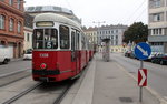 Wien Wiener Linien SL 5 (c4 1308 + E1 4791) II, Leopoldstadt, Hst. Am Tabor am 17. Oktober 2016.