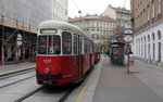 Wien Wiener Linien SL 5 (c4 1317 + E1 4795) XX, Brigittenau, Rauscherstraße am 17.