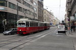 Wien Wiener Linien SL 49 (E1 4538 + c4 1359) XV, Rudolfsheim-Fünfhaus, Märzstraße / Neubaugürtel am 19.