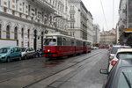 Wien Wiener Linien SL 5 (E1 4554 + c4 1364) XX, Brigittenau, Rauscherstraße am 18.