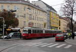 Wien Wiener Linien SL 6 (E1 4510 + c3 1234) X, Favoriten, Quellenstraße / Laxenburger Straße (Hst. Quellenplatz) am 17. Oktober 2016.