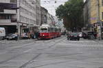 Wien Wiener Linien SL 6 (E1 4522 + c3 1213) X, Favoriten, Quellenstraße / Laxenburger Straße (Hst.