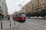 Wien Wiener Linien SL 67 (E2 4306 + c5 1506) X, Favoriten, Troststraße / Leebgasse (Hst.