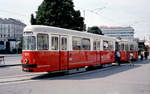 Wien Wiener Stadtwerke-Verkehrsbetriebe (WVB) SL 5 (c4 1372 + E1) II, Leopoldstadt, Praterstern am 28. Juli 1994. - Scan von einem Farbnegativ. Film: Scotch 200. Kamera: Minolta XG-1.
