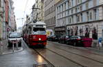 Wien Wiener Linien SL 5 (E1 4781 + c4 1326) VII, Neubau, Kaiserstraße / Kandlgasse am 18. Februar 2017.