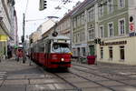 Wien Wiener Linien SL 5 (E1 4743 + c4 1336) VII, Neubau, Kaiserstraße / Westbahnstraße am 17.