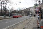 Wien Wiener Linien SL D (E2 4028 + c5 1428) I, Innere Stadt, Burgring / Babenberger Straße am 19.