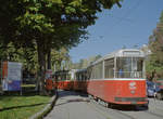 Wien Wiener Linien SL 41 (c5 1404 + E2 4004) XVIII, Währing, Pötzleinsdorf, Pötzleinsdorfer Straße / Max-Schmidt-Platz am 22.