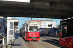 Wien Wiener Linien SL 6 (E1 4528 + c4 1307) XI, Simmering, Geiselbergstraße (Hst.