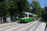 Die Linie 1 der Holding Graz Linien verbindet Eggenberg im West von Graz mit Mariatrost im Osten der Stadt.