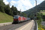 1293 032 und 1293 029 waren mit einem  Walter-KLV  am 3. September 2024 auf dem Weg nach Innsbruck. Aufgenommen in St. Jodok am Brenner.