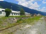 Hier zu sehen ist die alte Verladerampe des Bahnhofs Kirchbach im Gailtal am 7.6.2015.