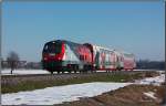 Mit dem R4369 von Graz Hbf nach Wies Eibiswald fhrt die 218.117 (angemietet durch die GKB)dem nchsten Halt Frauental entgegen. 27.12.2010