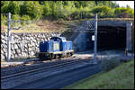 211.051 von Porr verlässt den Hengsberg Tunnel in Richtung Westen . 24. Mai 2024