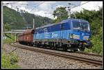 383 007 mit Güterzug in Bruck an der Mur Übelstein am 24.06.2019.