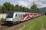 Steuerwagen 80-90.749 (Lange Fahne) als RJ555 auf der Fahrt nach Graz bei Stbing am 5.09.2013.