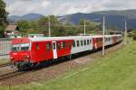 Steuerwagen 80-73 109 als S1 bei der Fahrt von Bruck/Mur nach Graz in Stbing am 5.09.2013.