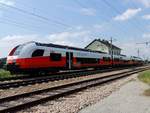 CITYJET 4744-051-5, als REX 7621 kurz vor dem nächsten Haltepunkt, Bruck-Leitha; 180509