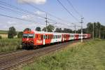 8073 119 wird von einer unbekannten 1116 als REX 1790 nach Passau geschoben. Der Zug wurde in der Nhe von Kimpling fotografiert.