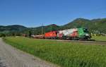 1116 159 und 1116 253 sind am Abend des 30.04.2018
mit einem umgeleiteten Güterzug in Micheldorf (OÖ)
durchgefahren!