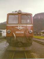 2095.04 am 23.10.1978 nach dem Umsetzen in Bezau bereit zur Rckfahrt nach Bregenz