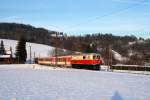 Das Highlight des Tages stellte sich dann mit 1099.002 vor dem P 6813 ein. Mainburg, 13.12.2012