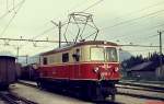 Im Juni 1974 rangiert 1099.13 im Bahnhof Mariazell. Damals besaßen die Loks noch das schöne alte ÖBB-Emblem.