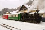Der nchste Programmpunkt der “The Railway Touring Company” war am 7.2.2012 der  Winterdampf auf der Murtalbahn  - Bespannt mit der U 11  Mauterndorf  (Baujahr 1894) ging es von Murau nach Tamsweg. 
Murau 7.2.2012
