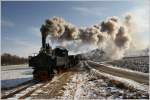 Auf der Stainzerbahn fhrt 298.56 mit einem Foto GmP von Preding nach Stainz. Kraubath 5.2.2012 

