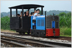 Tag der offenen Bahnhofstür bei der Stainzer Lokalbahn am 25.6.2016. Hier dreht Karl-Heinz gerade ein Runde mit einer JW15 und einem Waggon.