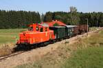 WSV 2091.09 anlässlich des vom WSV veranstalteten 2 tägigen  Güterzugfestival im Wald4tel  am 10.September 2023 beim Km 5,6 der Strecke Alt Nagelberg - Heidenreichstein.