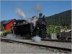 Dampfloks, auch kleine, haben Hunger und Durst; die Bregenzer Wald Bahn Uh 102 (ex ÖBB 498.08) fährt in Bezau zur Bekohlung     10.