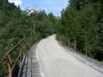 ehemalige Bregenzerwaldbahn, bei km 22,3 : Das Bild zeigt das  Egger Viadukt , das grsste Bauwerk auf der gesamten Strecke.