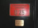 Lokschild der U 25  