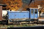 BWB D2 (Margreth), noch in blau und mit der Nummer 5 der Öchslebahn, am 26.Oktober 1989 im Bf.