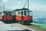 Stubaitalbahn__Tw 3 und Bw 11 in der Station Kreith__18-08-1973