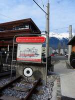 Localbahnbahnmuseum, Gleisende im Innsbruck-Stubaitalbahnhof; 240207